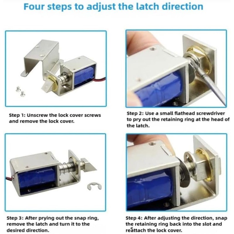 Electric Lock, Compact and Durable Waterproof Design, Electronic Control, High