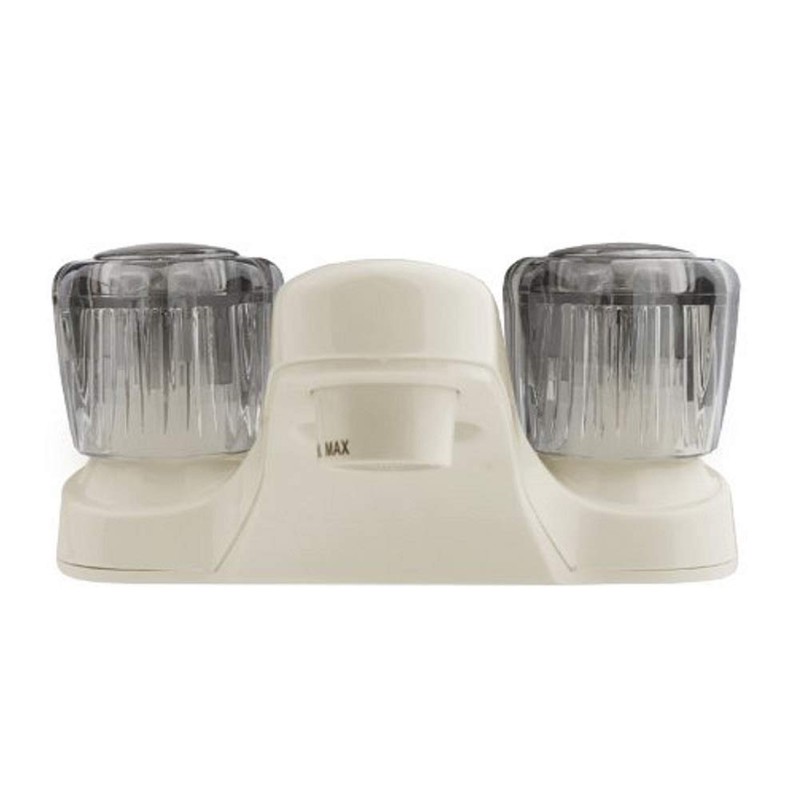 Dura Faucet DF-PL700S-BQ RV Bathroom Faucet with Smoked Acrylic Knobs