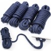 INNOCEDEAR 4 Pack 1/2” X 15’ Dock Lines|Marine-Grade Double-Braided Nylon