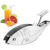 Stainless Steel Fish Shape Manual Lemon Juicer, 1Pc Stainless Steel