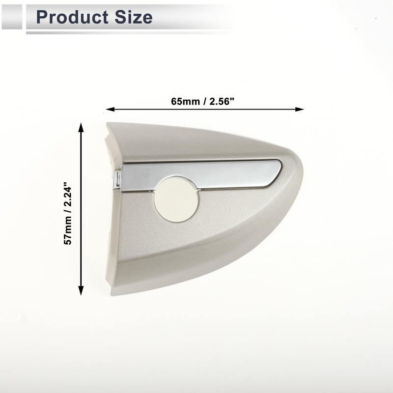 X AUTOHAUX Front Left Door Handle Lock Cylinder Cover for