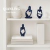 QIANLING 3 Piece Abstract Thinker Statue and Sculptures, The Thinker