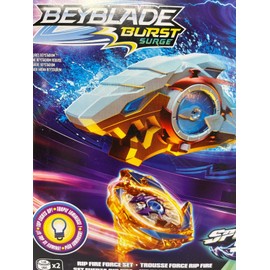Beyblade Burst Surge White Gold Shark Launcher Light Up Rt Spin Top Hyperion H6