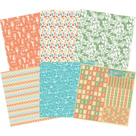 CIAO BELLA PAPER Pap Pack 12" 8/PKG, Summer Tales, 8 Designs/1 Each, One Size