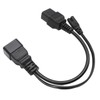 C20 to C7 C19 Y Splitter Power Plug Cord Single
