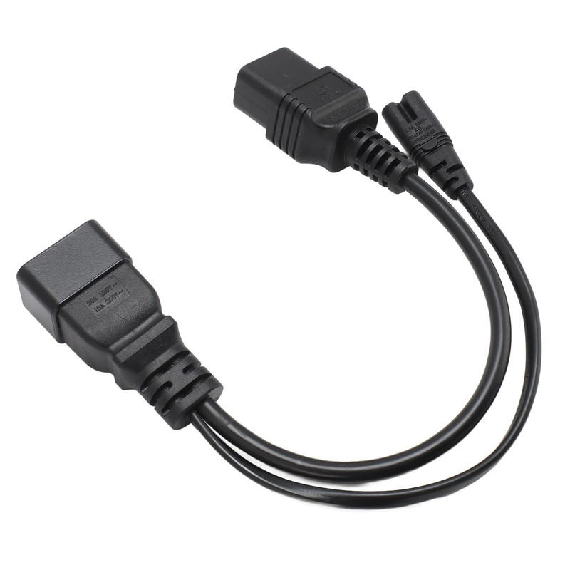 C20 to C7 C19 Y Splitter Power Plug Cord Single