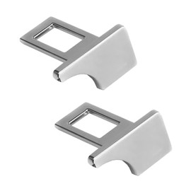 Seat Belt, Canceller, For Cars, 2 Pieces, Alarm Noise Cancellation, Blocks Convenient, Comfortable, General Purpose, Car Accessories, Convenient Goods, Seat Belt, Auxiliary Belt, Silver