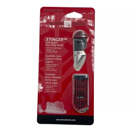 Al Mar Stinger Keyring Fixed Knife 1.25" D2 Tool Steel Blade Polymer Handle Red