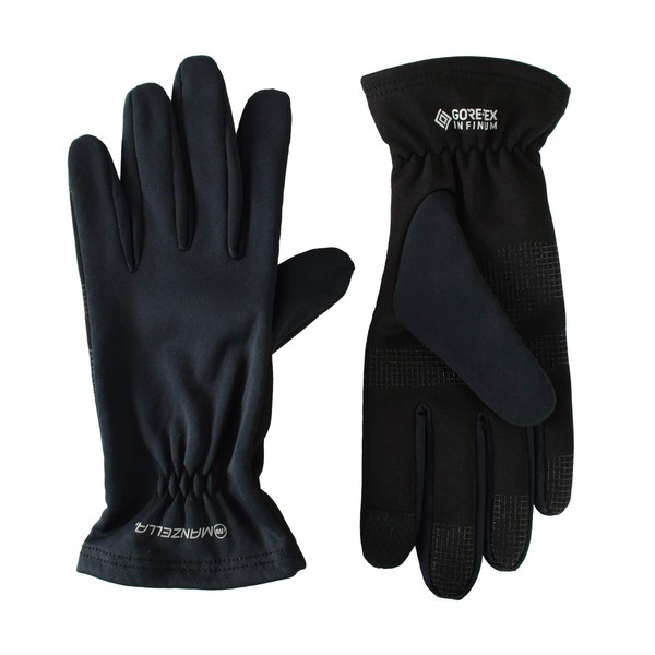 Manzella Women's Goretex Infinium with Windstopper Touch Gloves, Medium, Black