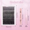 MOTIBACK 400pcs 40D lash extension set (Pink)