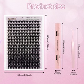 MOTIBACK 400pcs 40D lash extension set (Pink)
