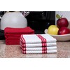 Living Fashions 8 Pack Dish Towels - Absorbent Weave Pattern