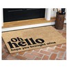 Oh Hello Hope You Brought Wine Coir Coconut Husk Doormat