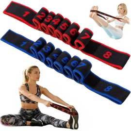 2PCS Fitness Resistance Band for Stretching and Yoga (8 Grids)