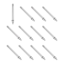PATIKIL M8 x 150mm Expansion Bolts, 12Pcs 304 Stainless Steel Expansion Screw Bolts Sleeve Anchoring Fastener for Wall Concrete Brick Wall Drywall Air Conditioner, Silver