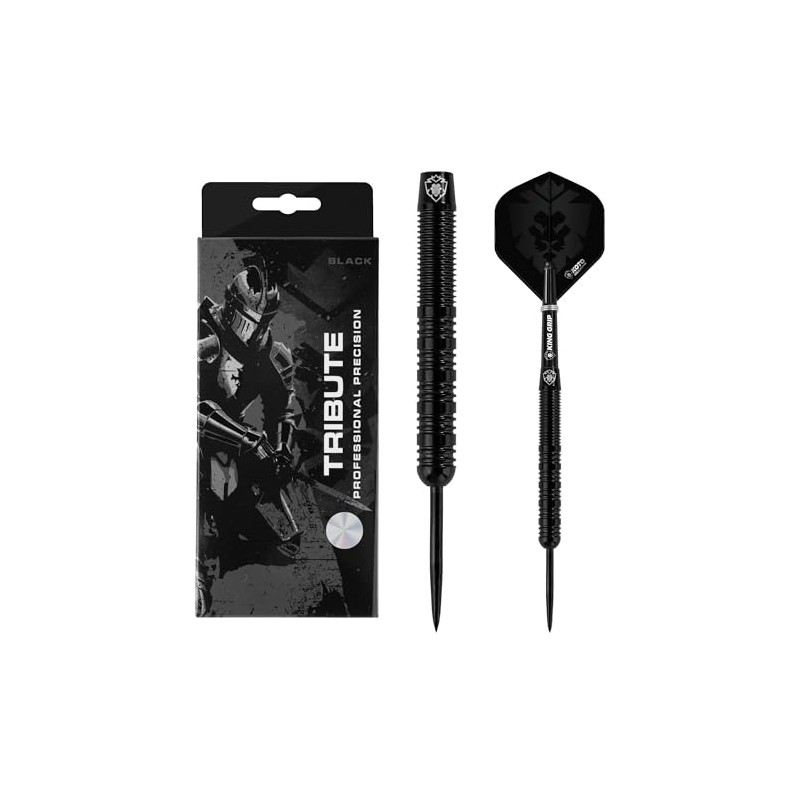 KOTO Tribute Darts 14 G, Black, Darts Set Including 3