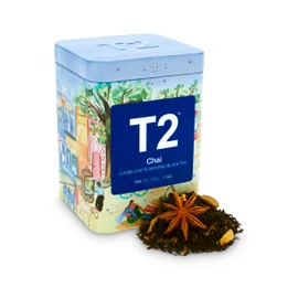T2 Tea Chai Black Tea, Loose Leaf Black Tea in T2 Icon Tin 2020, 100 g