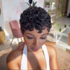 PangDongLai Pelucas Rizadas Estilo Pixie, Elegantes Y Sofisticadas, para Mujeres