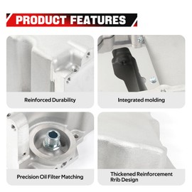 BARTOO 302-1 LS Swap Retrofit Oil Pan Kit for 55-87 GM LS1 LS6 LS2 LS3 LSX 4.8L 5.3L 5.7L 6.0L 6.2L Engines Aluminum