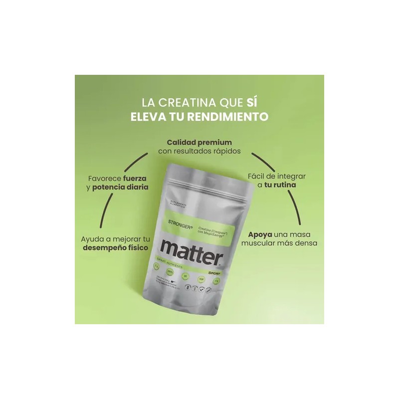 Suplemento En Polvo Creatina Monohidratada Creapure Stronger Sin Sabor