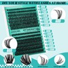 Lash Extension Kit 280Pcs Individual Lashes Clusters Kit,Lash Bond And