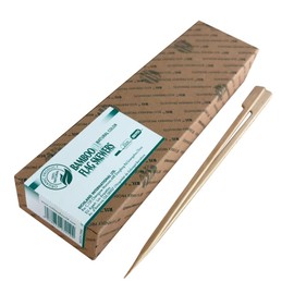Spiedini in bambù da 25 cm, per grigliate, antipasti, frutta, cocktail, utensili da cucina ecologici, 100% bambù naturale, 100 pezzi