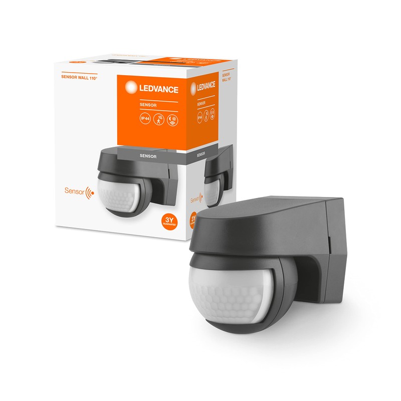 LEDVANCE Sensor for wall mounting, 110 degree detection radius, IP44