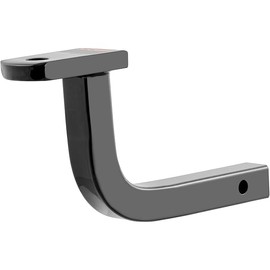 CURT 45014 Class 2 Trailer Hitch Ball Mount, Fits 1-1/4-Inch Receiver, 3,500 lbs, 3/4-Inch Hole, 5-Inch Rise, Gloss Black Powder Coat