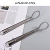 2 Pcs Stainless Steel Egg Whisk Mini Handheld Whisk Beater