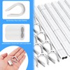 3/16" Wire Rope Thimbles 20Pcs + 100Pcs M5 Wire Rope
