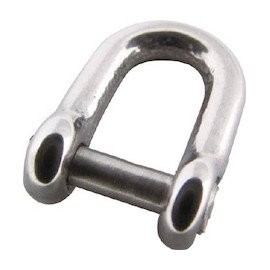 Mizumoto B242 Stainless Steel Sinking Shackle, Nominal 0.5 inches (12 mm)