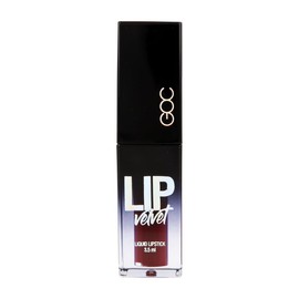 GOC Lip Velvet Liquid Lipstick | Labial | Maquillaje | Es de larga duración | Acabado aterciopelado y suave | Color intenso | Permite una fácil y uniforme aplicación | 3.5 ml | Color Crazy | Modelo GLV12