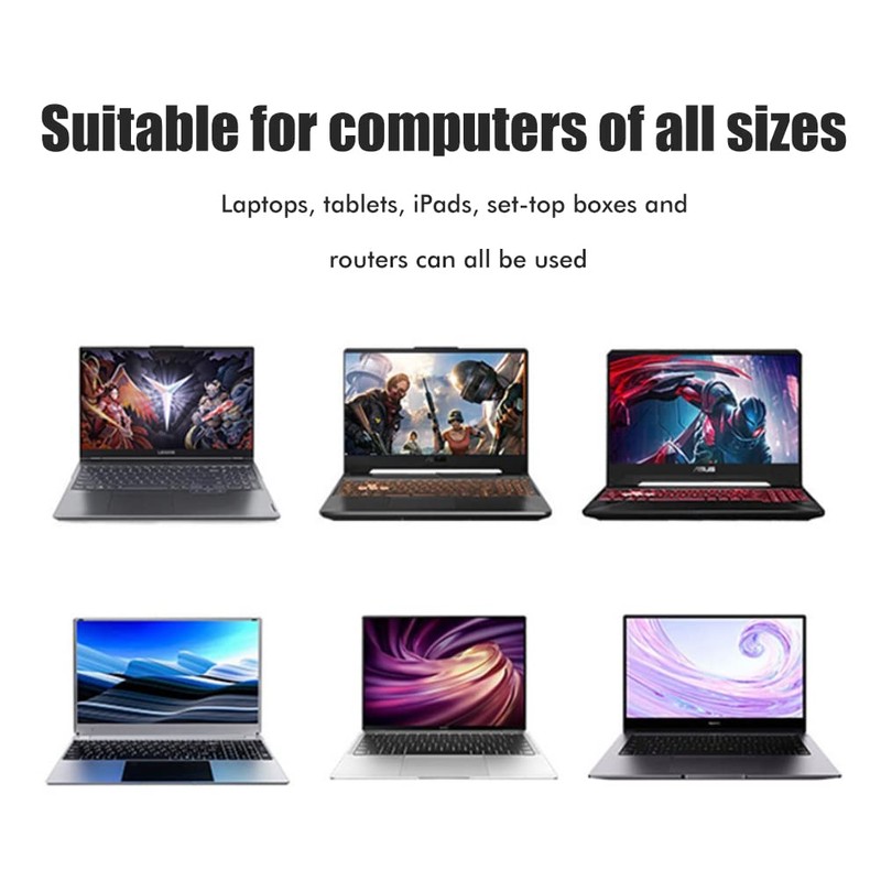 Laptop Stand Desk, 2-Piece Foldable Portable Laptop Riser Holder, Universal