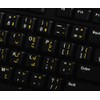 Urdu Keyboard Labels with Yellow Lettering ON Transparent Background for