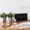TORASO Desktop Glass Weekly Whiteboard, Dry Erase Calendar with Detachalble