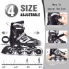 ZHX Patines Freeskate Profesionales Adultos En Línea Ajustables