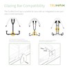 TruMAX Universal Conservatory Glazing Bar End Cap - White