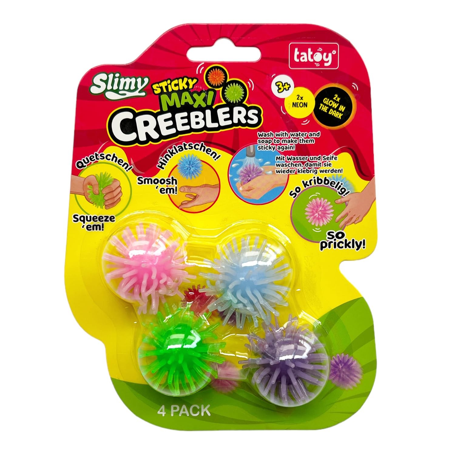 Tatoy Slimy Sticky Maxi Creeblers - The Original Sticky Wall Crawlers ...