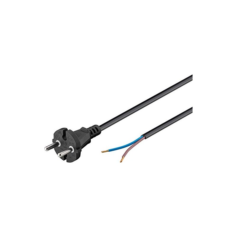 Goobay 58913 Cavo di Collegamento Universale per Aspirapolvere, Nero, 7.5m