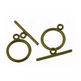Yummy Treasures Rounded Simple Top Antiqued Bronze Toggles (15 Sets) tog008C