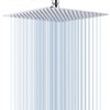 GGStudy 12 Inches Square Rain Shower Head Large Stainless Steel