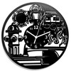 Instant Karma Clocks Wall clock fire brigade design, artistic wall