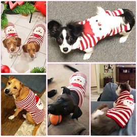 PETCARE Christmas Dog Sweater Pet Vest Sweaters for Small Medium Large Dogs Cats