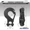 AUTMATCH Winch Hook 3/8" - Clevis Slip Hook with Safety