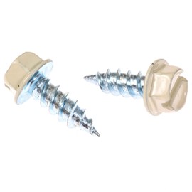 Eagle 1#8 1/2 inch (25 Count) Gutter Downspout Or Sheet Metal Screws (Multiple Quantities/Colors) - Easy Start Sharp Tip - Zip Screws/Fasteners (25, Almond)