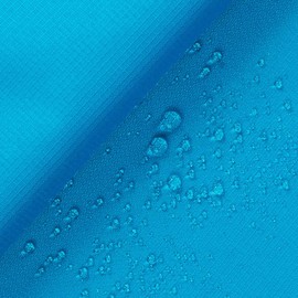 Ottertex Polyester Ripstop Fabric PU Coated 200 Denier 8.7oz 59/61" Wide Waterproof Tent Water Repellent Dustproof Airtight Inflatable Flag Tarp Cover Excellent Fabric for Kites (1 Yard, Turquoise)
