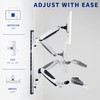 VIVO Sit-Stand Wall Mount Counterbalance Height Adjustable Monitor and Keyboard