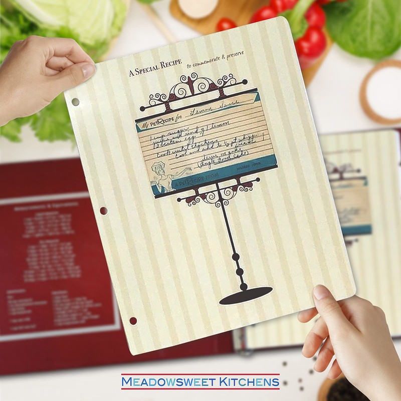 Meadowsweet Kitchens 3 x 5 Vintage Recipe Card Holders for