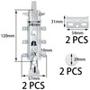 2 Sets of Concealed Invisible Kitchen Cabinet Hangers,Adjustable Wall Mounted
