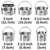 M JINGMEI Baking Cookie Cutters Set 2 Inch 2.5 Inch